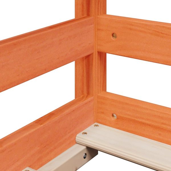 vidaXL Kinderbett mit Dach Wachsbraun 90x200 cm Massivholz Kiefer 847002 Bild 7