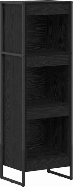 vidaXL Bücherregal Schwarz Eichen-Optik 80 x 30 x 155 cm Holzwerkstoff 886366