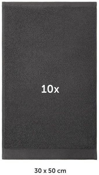 Blumtal Gästehandtücher Premium 10er Set Gästehandtücher rechteckig 30x50cm, Frottee (10-St), Handtücher Set, 100% Baumwolle Bild 2