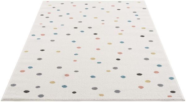 Carpet City Kinderteppich Anime9396, rechteckig, Höhe: 11 mm, Spielteppich, Bunte Punkte, Weicher Flor, Pflegeleicht, Kinderzimmer