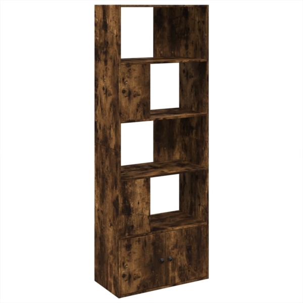 vidaXL Bücherregal Räuchereiche 70x36x189 cm Holzwerkstoff 3295321