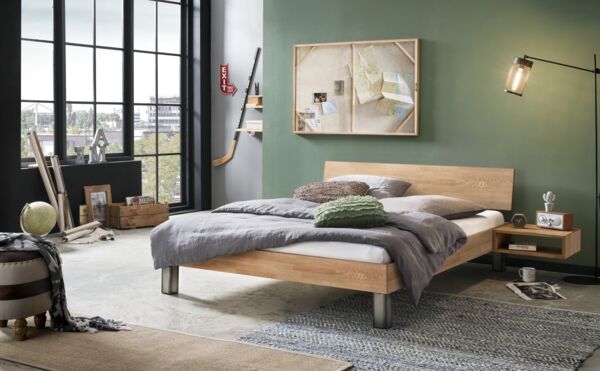 Hasena Trento Lodi Massivholzbett 140x200 Eiche bianco, geölt 25 Bild 2