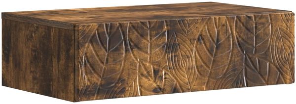 vidaXL Wandmontierter Beistelltisch Geräucherte Eiche 898840