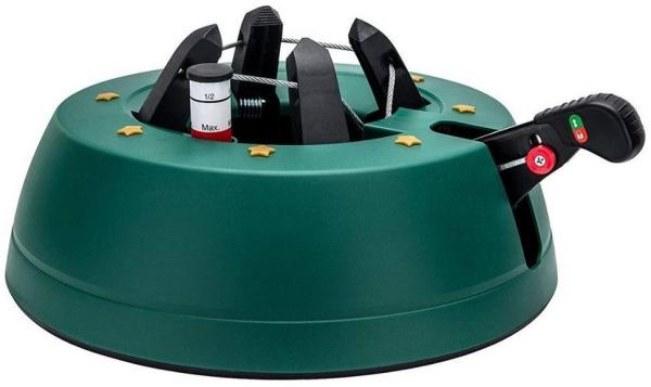 Star-Max Christbaumständer by F-H-S, Start 1, Modell 2019, für Baumhöhe 2,0m, Weihnachtsbaumständer mit Fuhebelfunktion und Einseiltechnik, grün