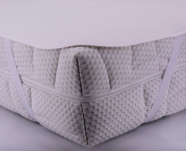 Matratzenauflage PU-Sandwich, 90x200 cm, 140x200 cm und weiteren Größen SETEX, innenliegende Nässesperre, Allergiker geeignet (Hausstauballergiker) Bild 2