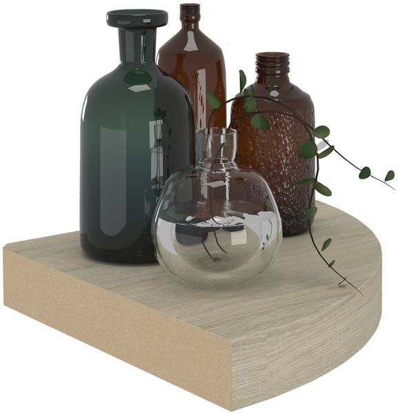 vidaXL Eck-Schweberegale 2 Stk. Eichen-Optik 25x25x3,8 cm MDF 323905 Bild 7