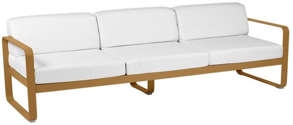 Bellevie 3-Sitzer Lounge-Sofa D2 Lebkuchen 81 Grauweiß