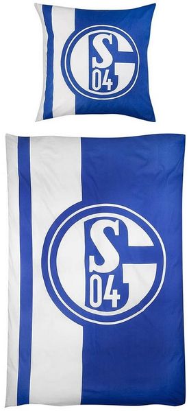 FC Schalke 04 Bettwäsche FC Schalke 04 Bettwäsche Streifenmuster Wende