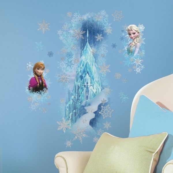 Disney Frost Slot Gigant Wallstickers med glitter