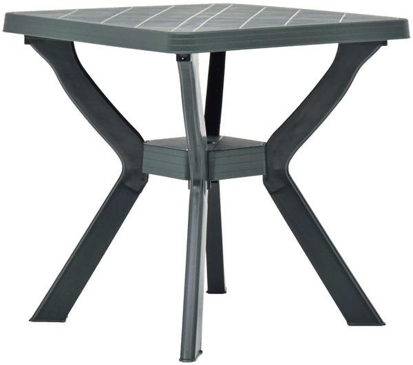 vidaXL Bistrotisch mit Ablage, Kunststoff grün, Ø 70 x H 72 cm Bild 3