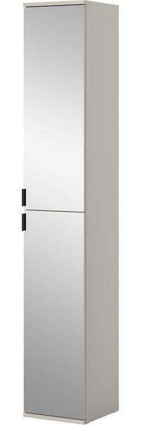 Stauraumschrank mit Spiegel Line-Up in kaschmir 30x193 cm