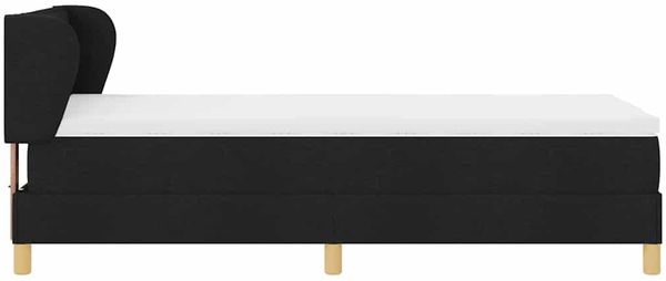 vidaXL Boxspringbett mit Matratze Schwarz 80 x 200 cm Stoff 3340117 Bild 7