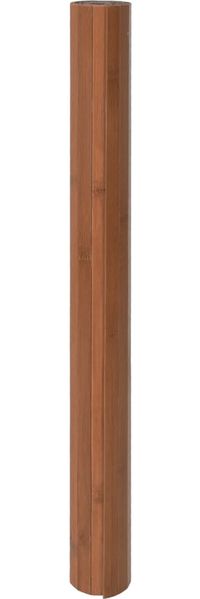 vidaXL Teppich Rechteckig Braun 100x200 cm Bambus 376806 Bild 3