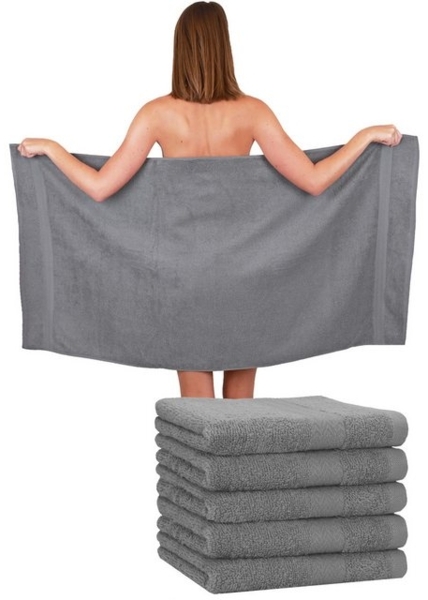 Betz Handtücher 6 Stück Duschtücher Duschtuch Set Größe 70x140 cm Premium, Baumwolle (Set, 6-St), Farbe anthrazit Bild 4