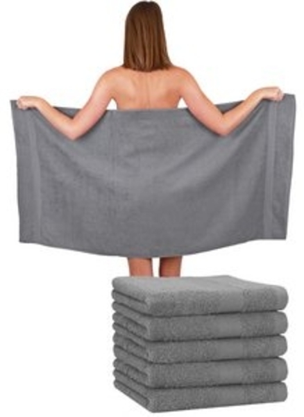 Betz Handtücher 6 Stück Duschtücher Duschtuch Set Größe 70x140 cm Premium, Baumwolle (Set, 6-St), Farbe anthrazit Bild 6