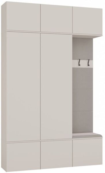 Raumhirsch Furniture Schuhschrank Garderobenschrank für Flur und Eingangsbereich (Kleiderschrank sowie Schuhschrank im SET) verschiedene Farben