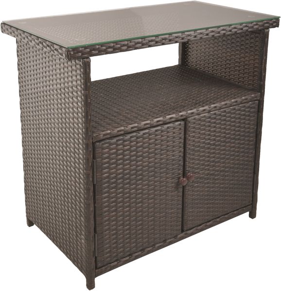 Sideboard ELISA - Kunststoff Coffee 84x50x90cm | Schrank Flur Schlafzimmer Kommode