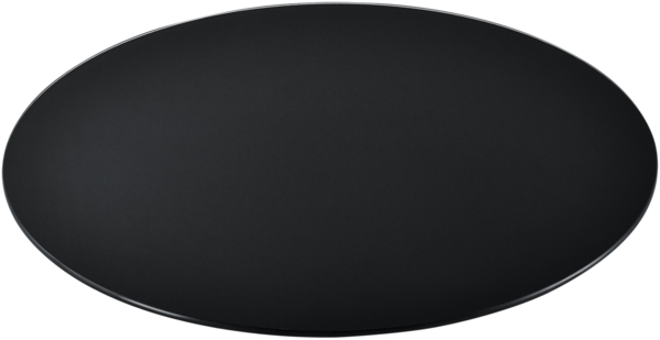 Glasplatte Ø50cm Rund Schwarz neu. haus