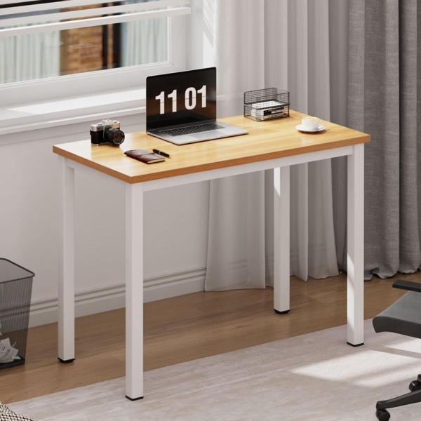 Kleiner Computertisch 80x40 cm Metallrahmen Eckschreibtisch Bürotisch