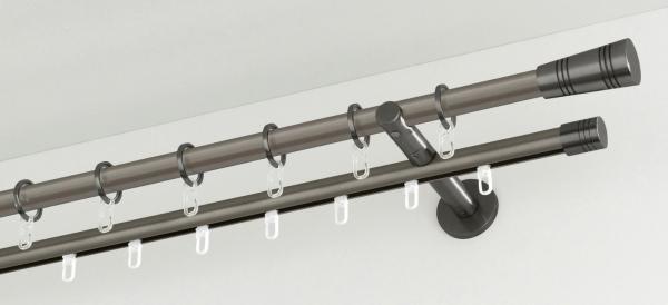 GARDINIA Gardinenstange Chicago, Ø 20 mm, Fixmaß, Metall, Serie Einzelprogramm Chicago Ø 20 mm