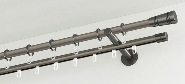 GARDINIA Gardinenstange Chicago, Ø 20 mm, Fixmaß, Metall, Serie Einzelprogramm Chicago Ø 20 mm