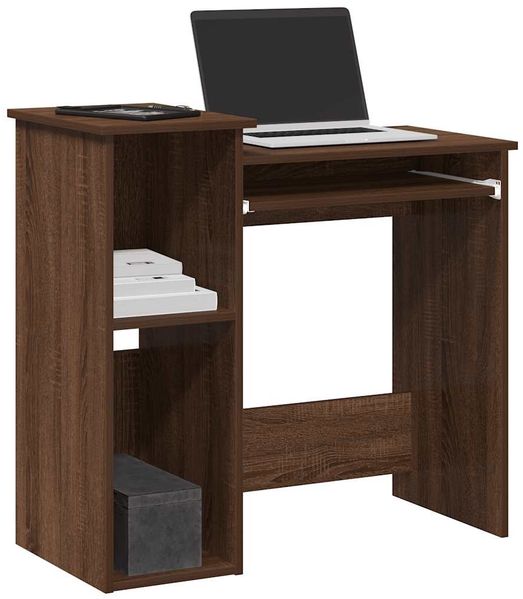 vidaXL Schreibtisch mit Regal Braun Eichen-Optik 84x40x78 cm 860451