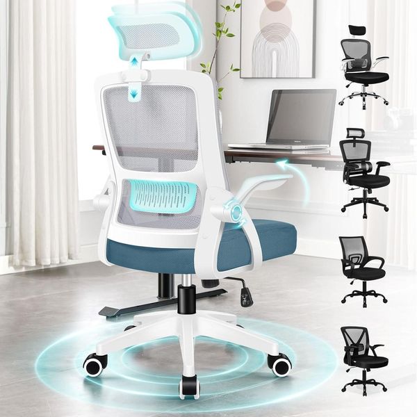 ALFORDSON Bürostuhl Ergonomischer Schreibtischstuhl Netzstuhl Drehstuhl 180 kg