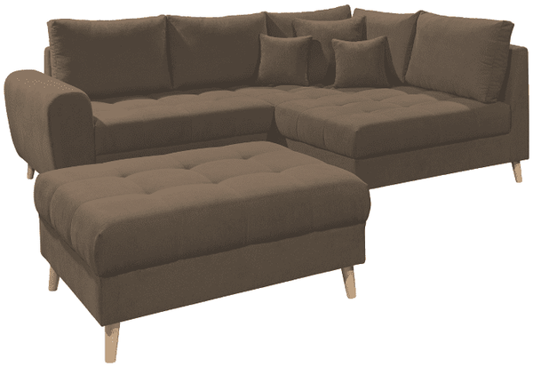 Alice Ecksofa von Ed Exciting Design – Beidseitig Bestellbares Sofa mit Hocker in Verschiedenen Farben