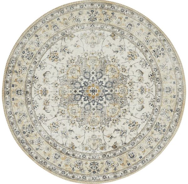 LUXOR living Teppich Prima 3, rund, Höhe: 7 mm, Kurzflor, Orient-Optik, Vintage Design