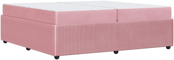 vidaXL Bettrahmen mit Matratze Rosa 200 x 200 cm Stoff 3398443 Bild 7