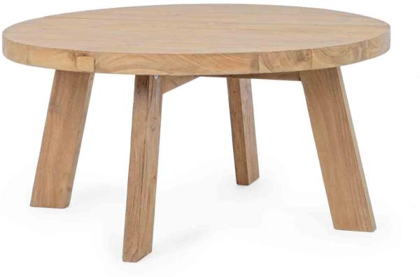 Beistelltisch Bolivar aus recyceltem Teakholz, Ø 80 cm