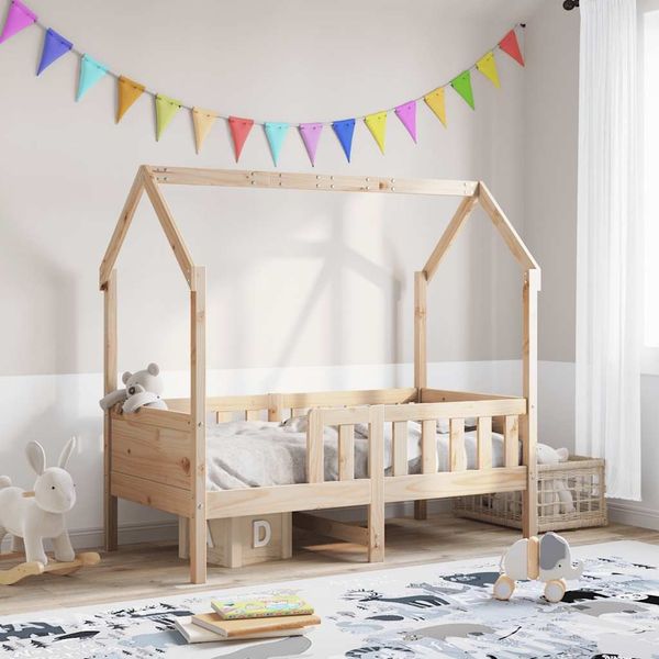 vidaXL Kinderbett Hausbett 80x160 cm Massivholz Kiefer 850710