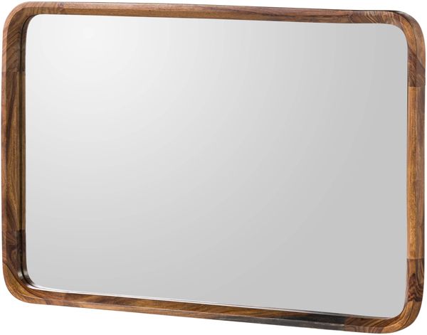 Wandspiegel Sheesham 60x5x90 dunkelbraun lackiert MAILAND #240