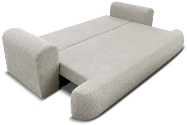 Sofa Schlafsofa 3-Sitzer ANIKE Stoff Now or Never Beige Bild 3