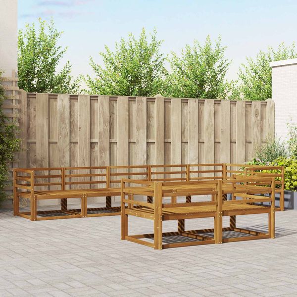 vidaXL Outdoor-Sofagarnitur 8 pcs Natur Massivholz Akazie 3367737