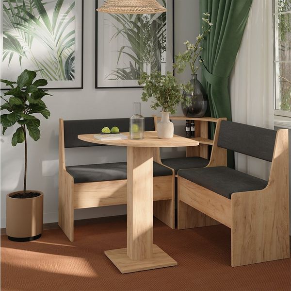 Vicco Esstisch Roman, Goldkraft Eiche, 60x60 cm (1-St)