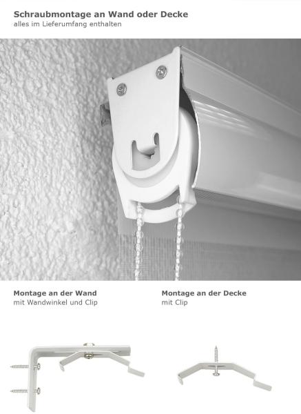 Rollo mit Blende, LYSEL®, blickdicht, HxB 175x40cm Bild 3