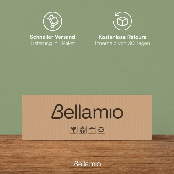 Bellamio 'Ems' Wandregal, weiß, Regal mit 7 Ablagen, vertikal oder horizontal montierbar Bild 6