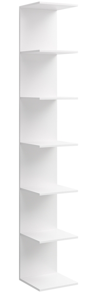 Bellamio 'Ems' Wandregal, weiß, Regal mit 7 Ablagen, vertikal oder horizontal montierbar Bild 7