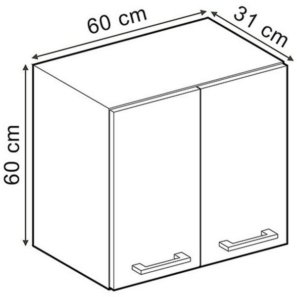 Hängeschrank R-Line Sonoma 60 cm Vicco Bild 2