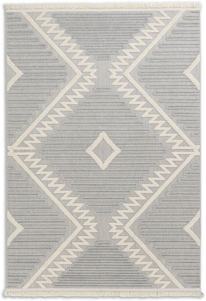 SCHÖNER WOHNEN-Kollektion Teppich Summer 6352, rechteckig, Höhe: 6 mm, In- und Outdoor geeignet, Hoch Tief Struktur, Robuster Teppich