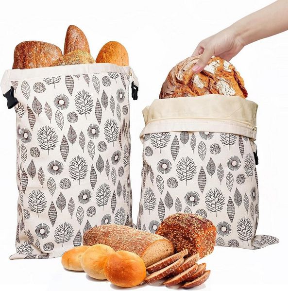 FELIXLEO Brottasche Bienenwachs Brotbeutel 43x33cm Wiederverwendbar 2er, (1-tlg)