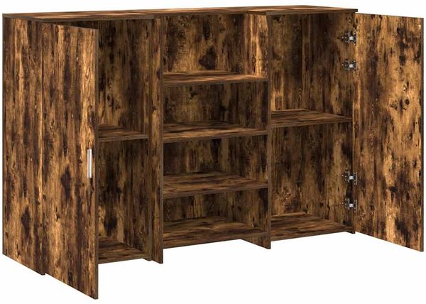 vidaXL Empfangstheke Räuchereiche 155x50x103,5 cm Holzwerkstoff 3324200 Bild 6