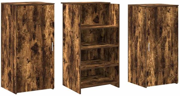 vidaXL Empfangstheke Räuchereiche 155x50x103,5 cm Holzwerkstoff 3324200 Bild 7
