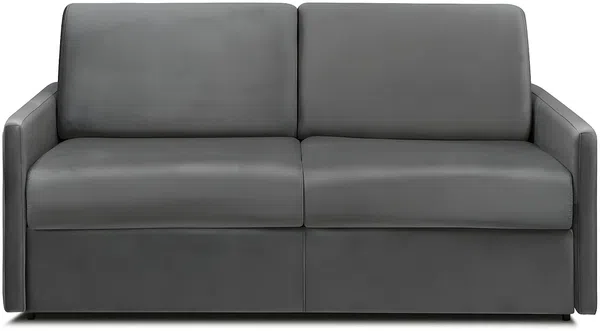 Vente-unique - CALIFE Sofa SamtStoff Grau - B 223 cm94 cm x H 97 cm x L 170 cm Bild 2