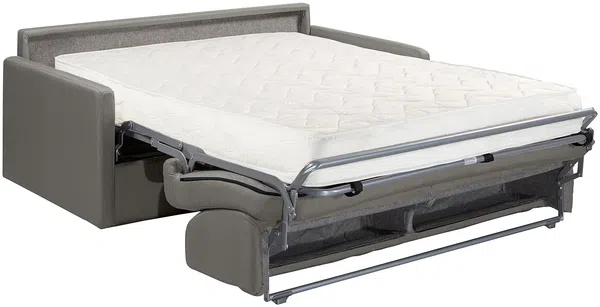 Vente-unique - CALIFE Sofa SamtStoff Grau - B 223 cm94 cm x H 97 cm x L 170 cm Bild 4