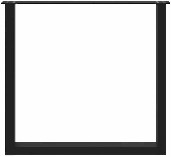 vidaXL Esstischbeine U-Form 2 Stk. Schwarz 80x(72-73) cm Stahl 4013188 Bild 5