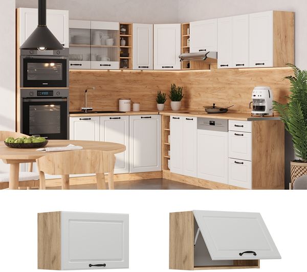 Hängeschrank R-Line Weiß Landhaus 60 cm Flach Vicco Bild 2