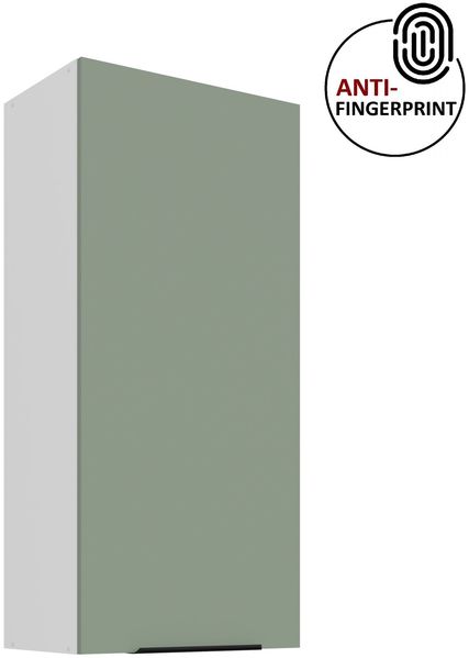 Küchen Hängeschrank 50 cm - Höhe 90 cm ARIA Aquamarin ultra matt + Weiss matt, hochwertige Fronten mit Anti Fingerprint Beschichtung Küchenzeile Küchenblock