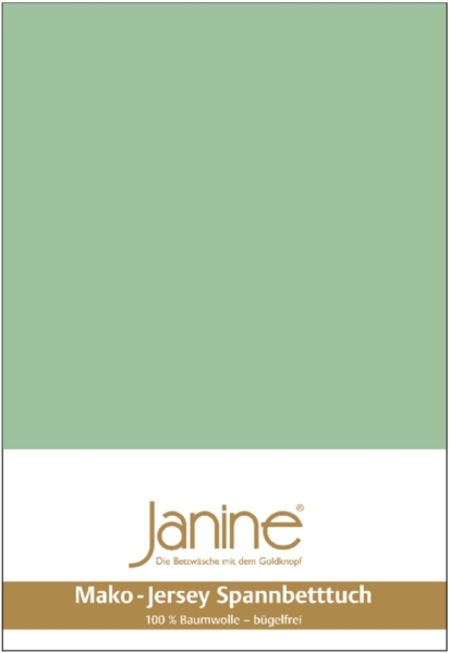 Janine Mako Jersey Spannbetttuch Bettlaken 140-160x200 cm OVP 5007 26 lind